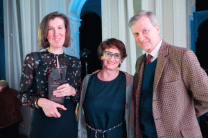Dr Olga Linkiewicz, Elżbieta Moczarska and Piotr Piniński, President of The Lanckoronski Foundation. Photo by courtesy of Zuzanna Sosnowska. 