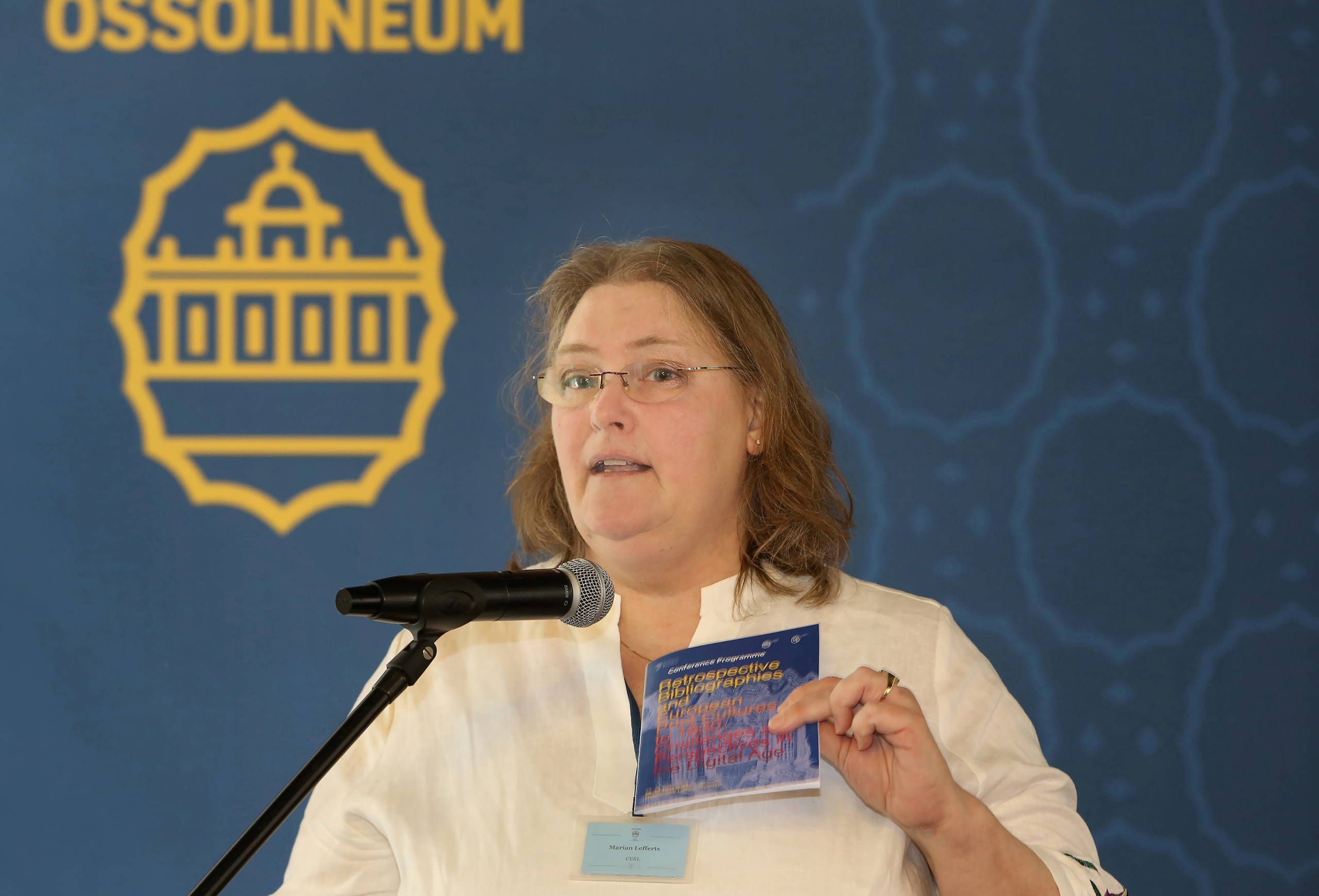 Marian Lefferts, Executive Manager at the Consortium of European Research Libraries (CERL).